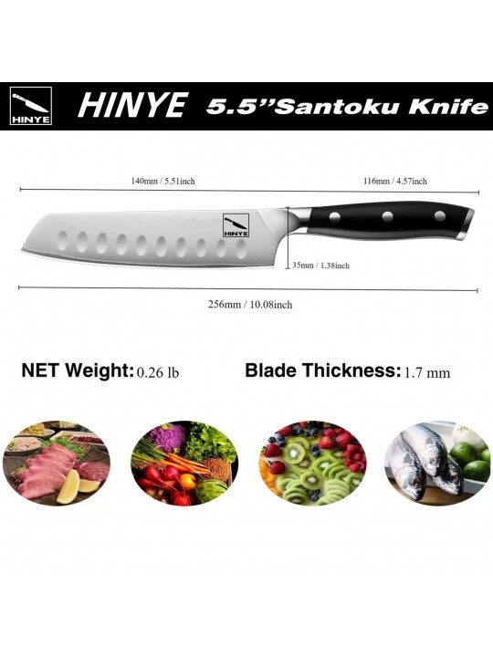 Hinye-Stahl 5.5" Santoku