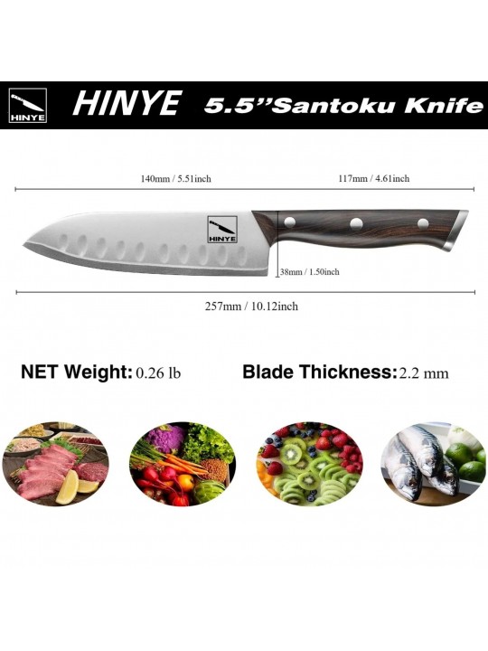 Hinye-Rondure 5.5" Santoku