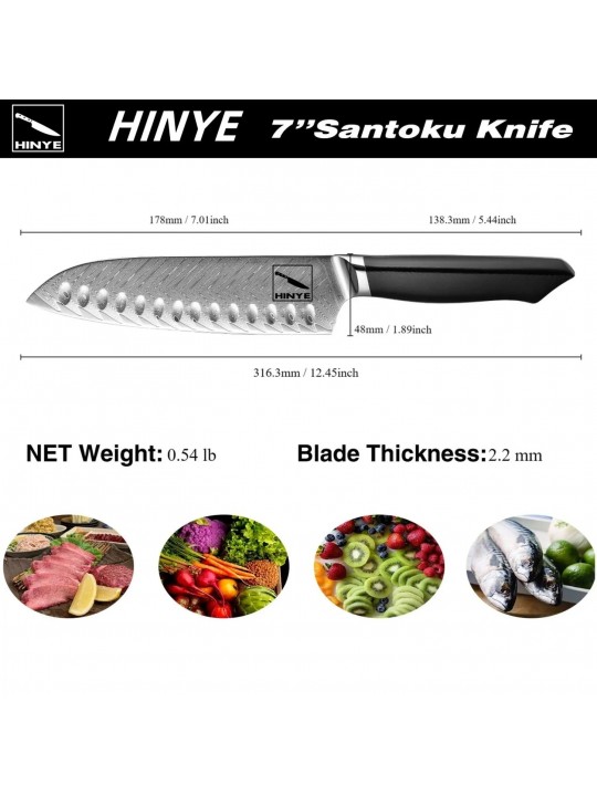 Hinye-Helix 7'' Santoku