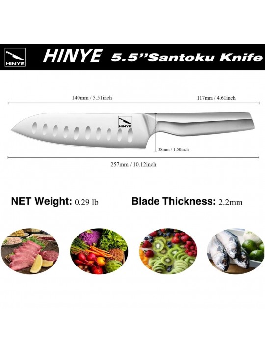 Hinye-Contour 5.5" Santoku