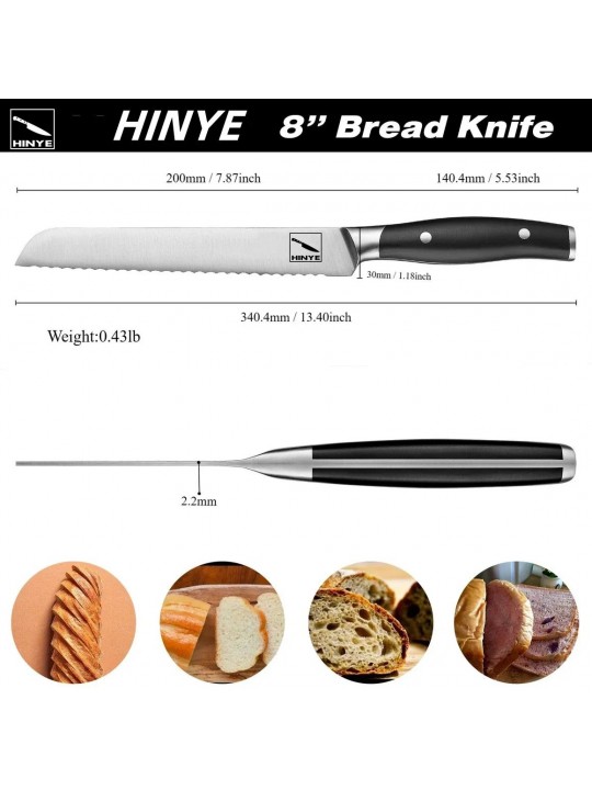 Hinye-Arcelor 8" Bread