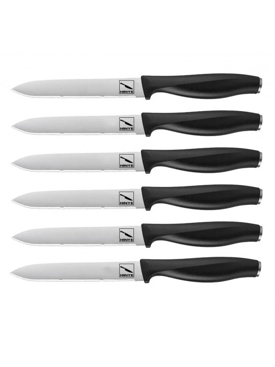 Hinye-Acciaio 6 Piece Steak Knives Set