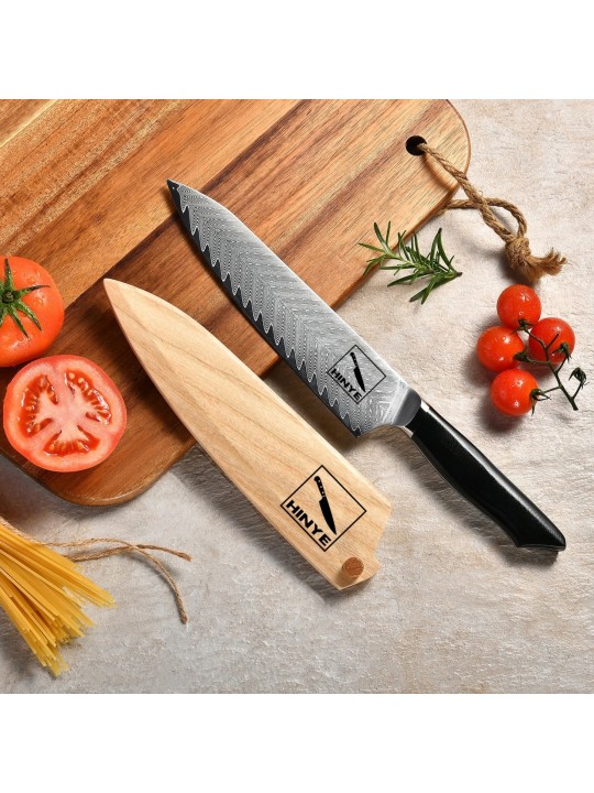 Hinye-Helix 8" Chef In Wood Box