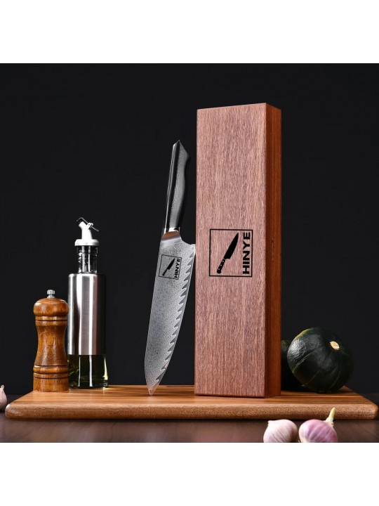 Hinye-Helix 8" Chef In Wood Box