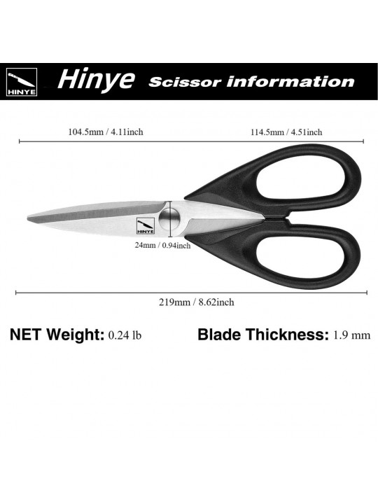 Hinye-Kitchen Scissors With Cracker