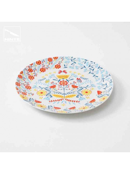 Hinye-Ceramic style moonlight shallow dish underglaze color