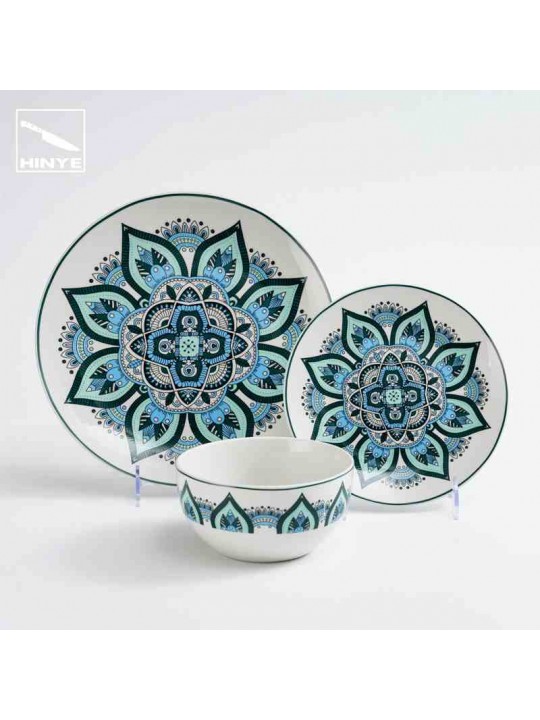 Hinye-Bohemian style small film flower paper tableware