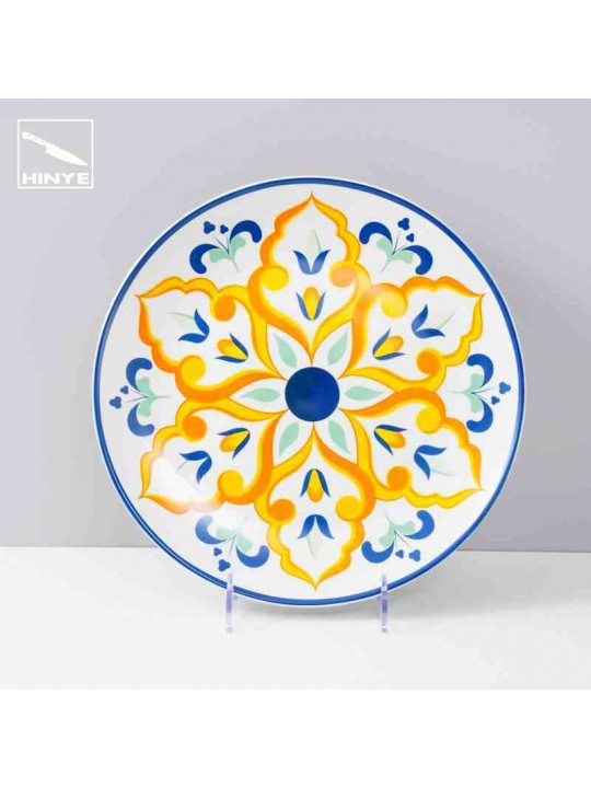 Hinye-bohemian ceramic printed tableware