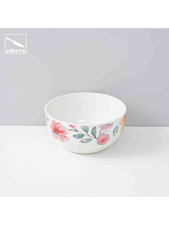 Hinye-Small fresh style ceramic underglaze colored bowls, plates and t