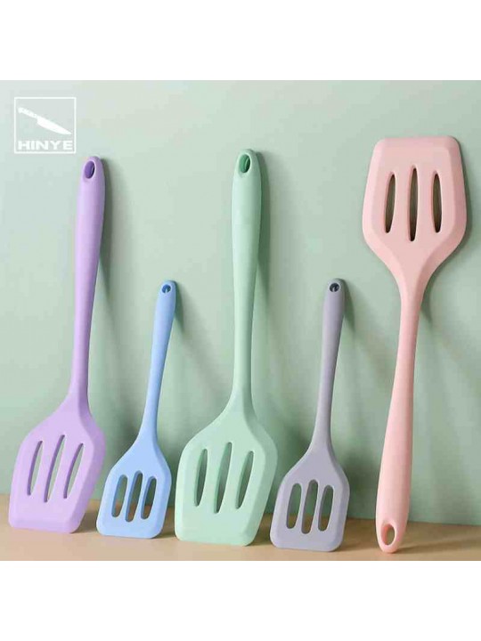 Hinye-Household One-piece Molded Silicone Slotted Spatula