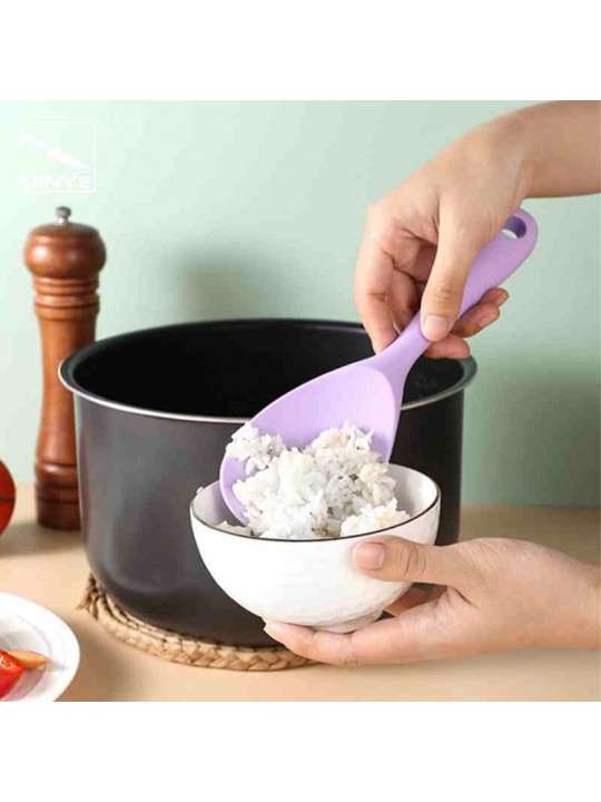 Hinye-Household One-piece Silicone Fully Wrapped Rice Spoon