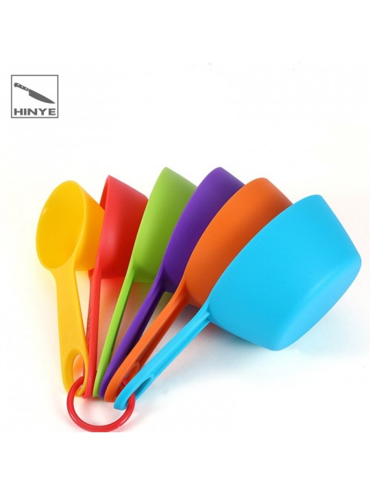 Hinye-Colorful Plastic Measuring Spoons Flour Measuring Cup Seasoning 