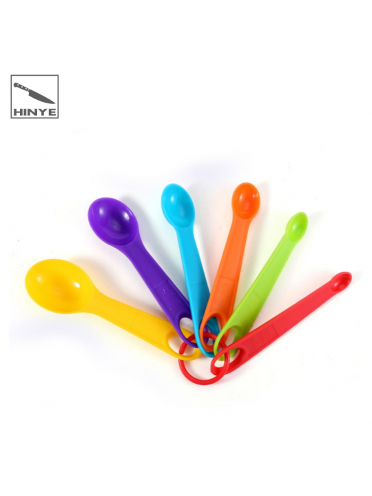 Hinye-Colorful Plastic Measuring Spoons Flour Measuring Cup Seasoning 