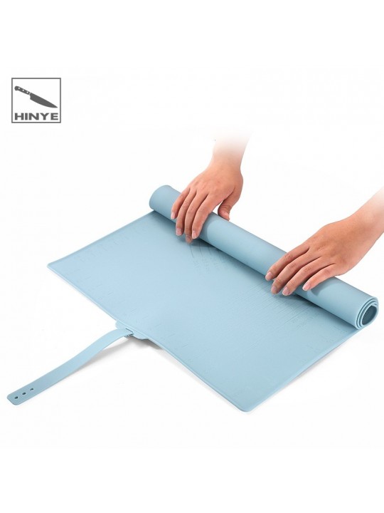 Hinye-Baking tool silicone kneading mat with scale, thickened.