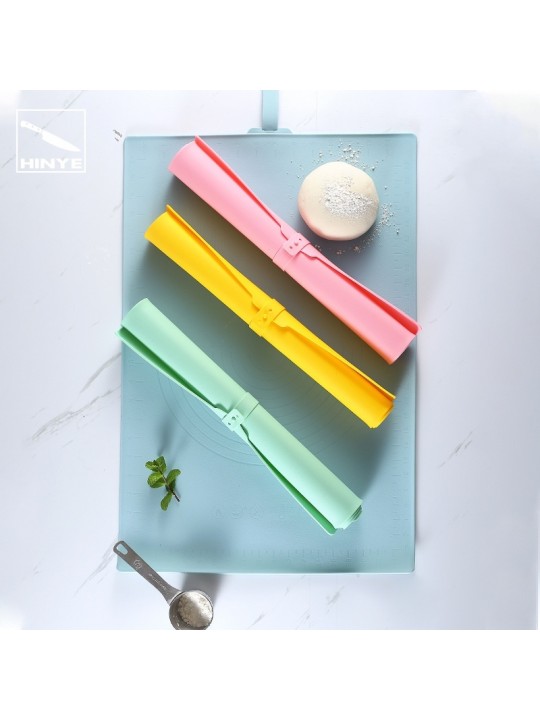 Hinye-Baking tool silicone kneading mat with scale, thickened.