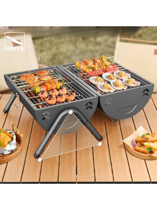 Hinye-Outdoor Household BBQ Skewer Grill Smokeless Charcoal Grill